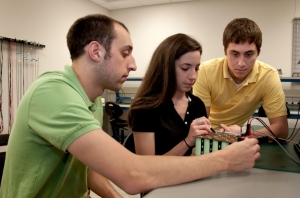 Penn State Behrend students working on supercapacitor satellite battery - Image John Fontecchio